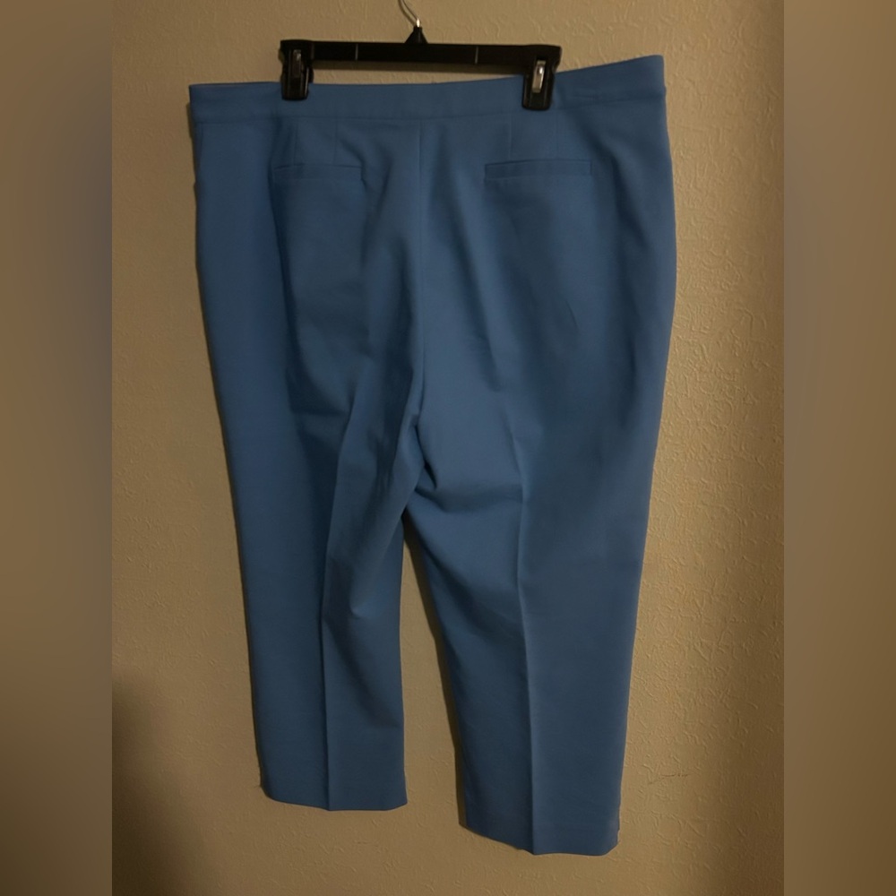 Ruby Rd. Blue Cropped Pants - Picture 3 of 7